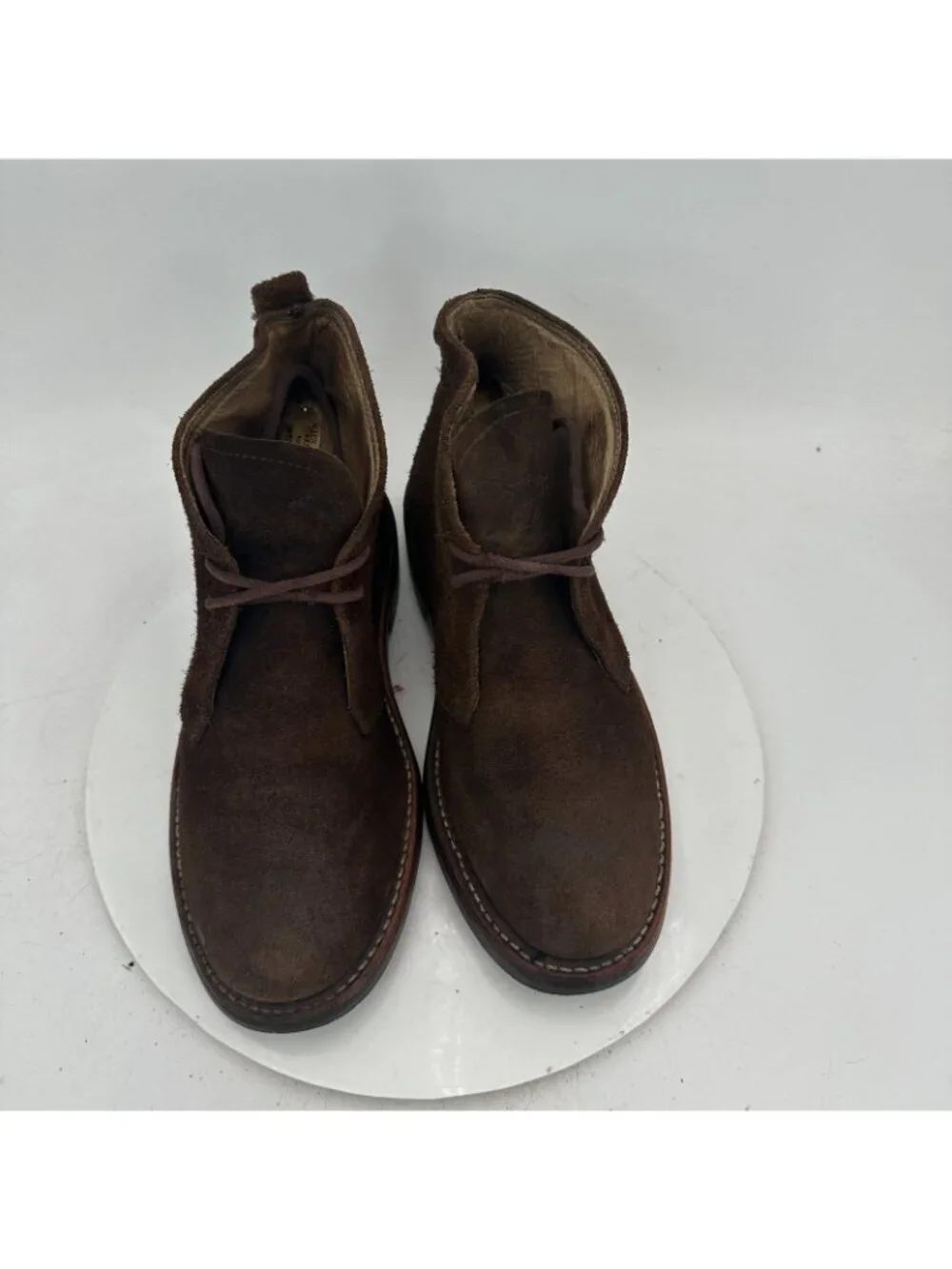 Dayton Men Size 8E Dark Brown Suede Itshide Commando Style Sole Chukka Boot